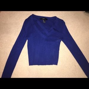 Criss Cross Cropped Long Sleeve